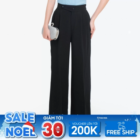 Quần ông suông cạp chun Thái Hòa chất liệu cà phê cao cấp 24QAW-243