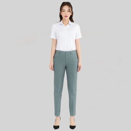 Quần âu nữ dáng dài hai ly ống đứng phong cách công sở form regular QAW2016-R04