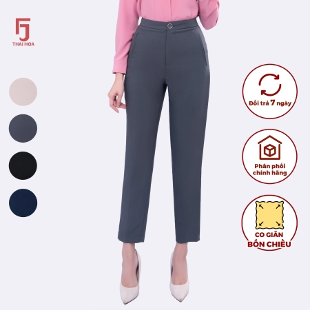 Quần âu nữ dáng dài ống đứng phong cách công sở form regular QAW1816-R15