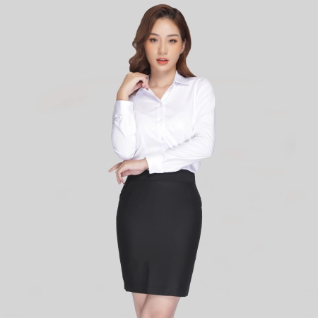 Chân váy nữ dáng ngắn kiểu bút chì phong cách công sở form regular CVW2424-R01